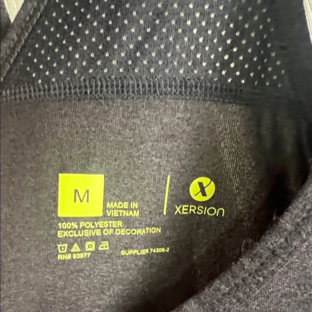Xersion Women's Black Mesh Racerback Tank Top - Picture 2 of 3